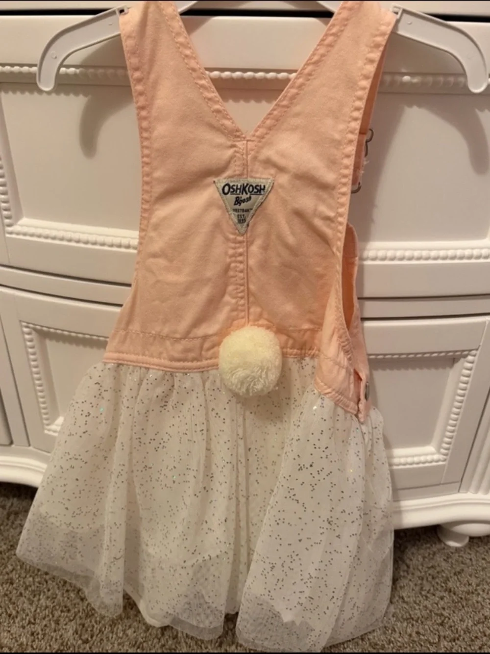 Oshkosh B'gosh Bunny Overall Dress 3Т